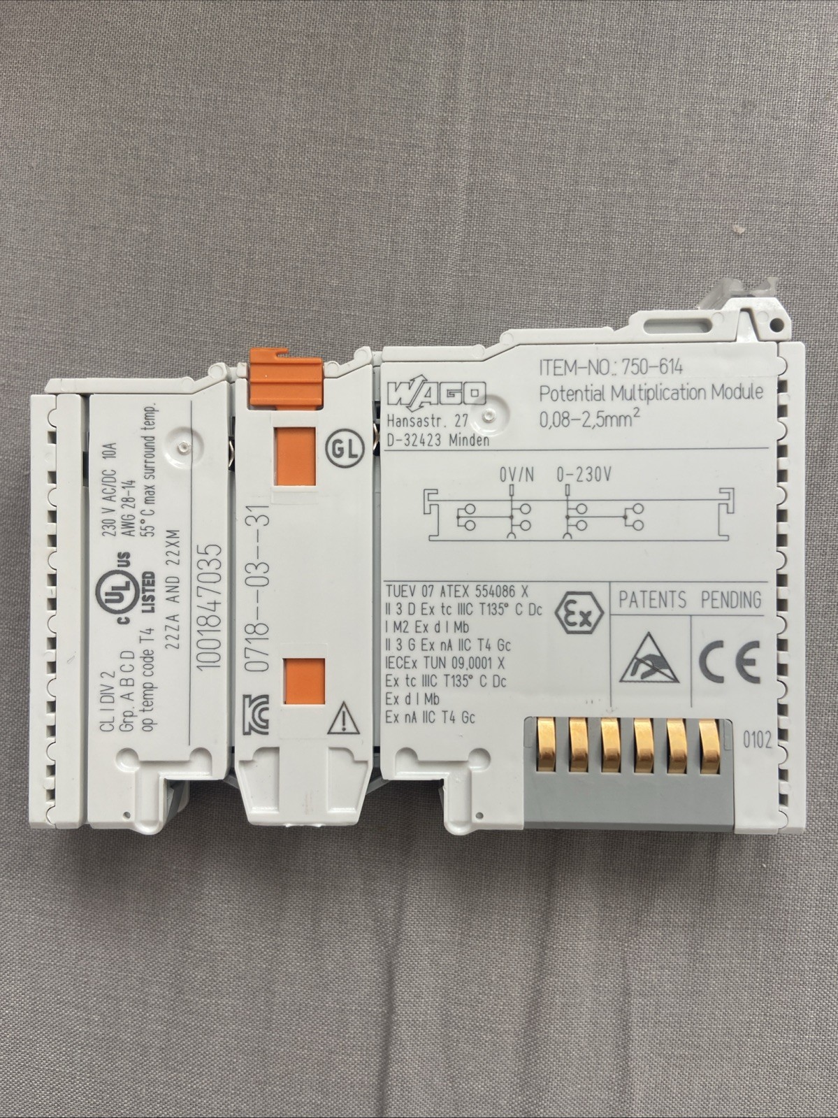 Wago 750-614 Potential Multiplication Module