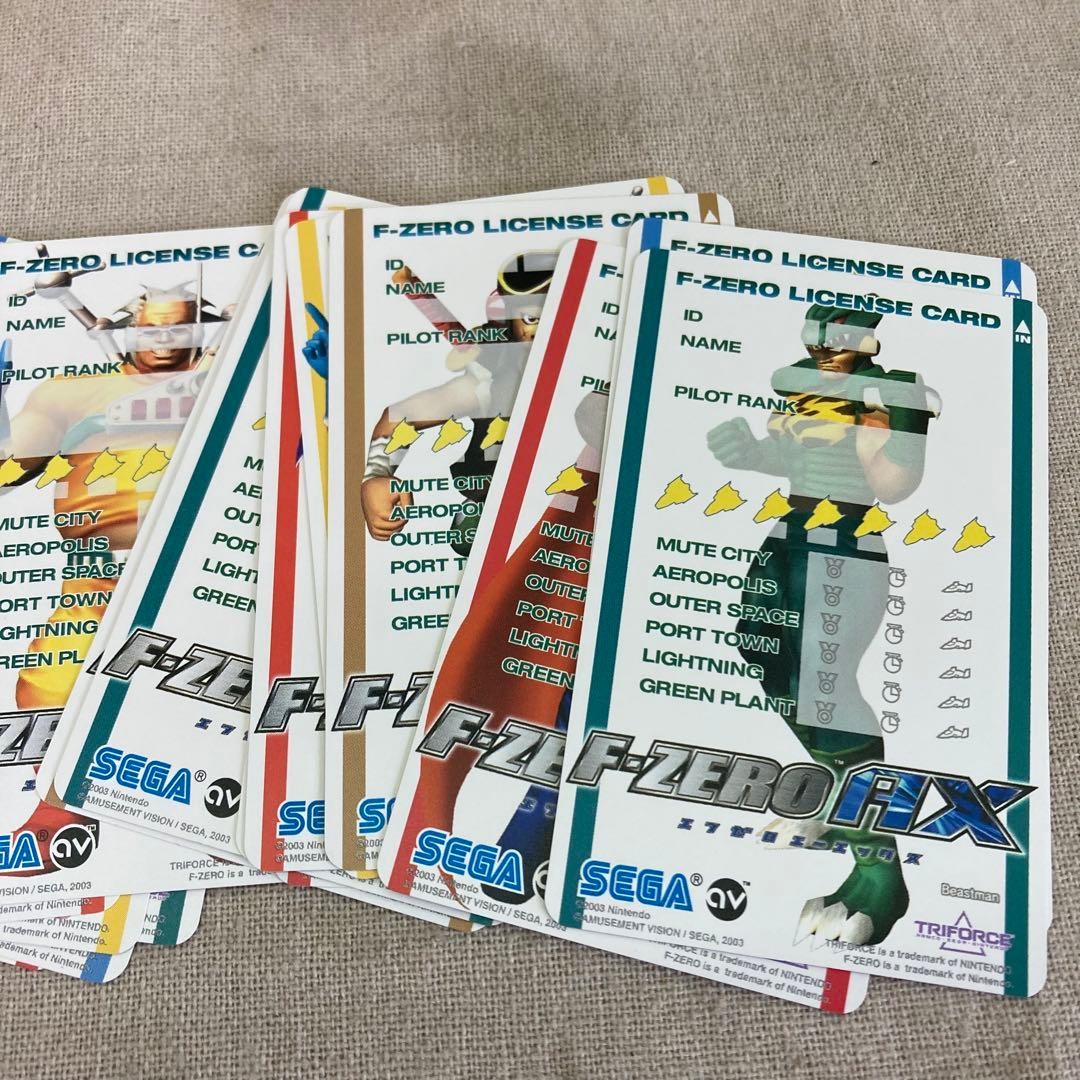 200 Pcs SEGA F-ZERO AX License Cards | eBay