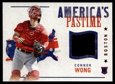 2022 Chronicles America's Pastime Swatches Connor Wong Rookie Boston Red Sox