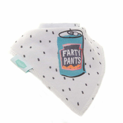 Baby Tröpfel Lätzchen Baumwolle Bandana ''Farty Hose'' lustiges Design Fleece weich zackig