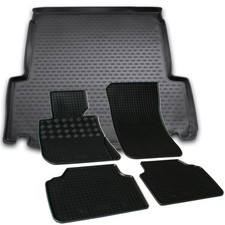Gummi Kofferraumwanne Fußmatten für BMW E91 3er Touring 05-12 Set Passform Matte