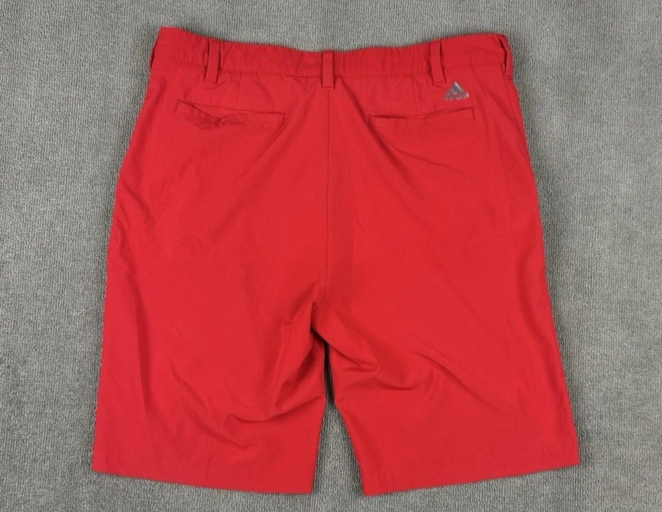 Pantalones Cortos de Golf Adidas Para Hombre Talla 35 Rojo Elastizados Secado Rápido Ligeros 10" Entrepierna Informales Foto 3 de 4