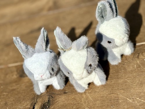 Bunny Plushies, Bunny Stuffed Animal, Soft Bunny Stuffed Animal, Keychain, Mini - Picture 4 of 7