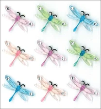 Jolees E5020802 Jolee's Boutique Dimensional Stickers-Dragonflies (3Pk)
