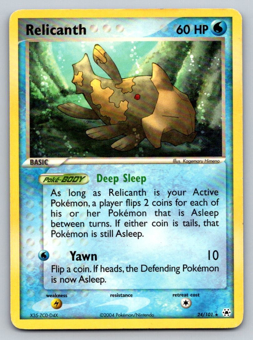 Relicanth 24/101 LP Hidden Legends Pokemon
