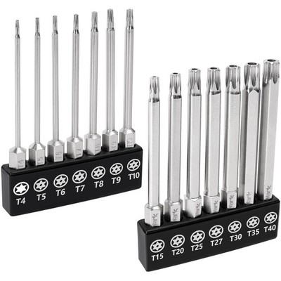 Herren Werkzeug Magnetisches Torx Bit Set 14 Stück Impact 3Zoll S2 Stahl
