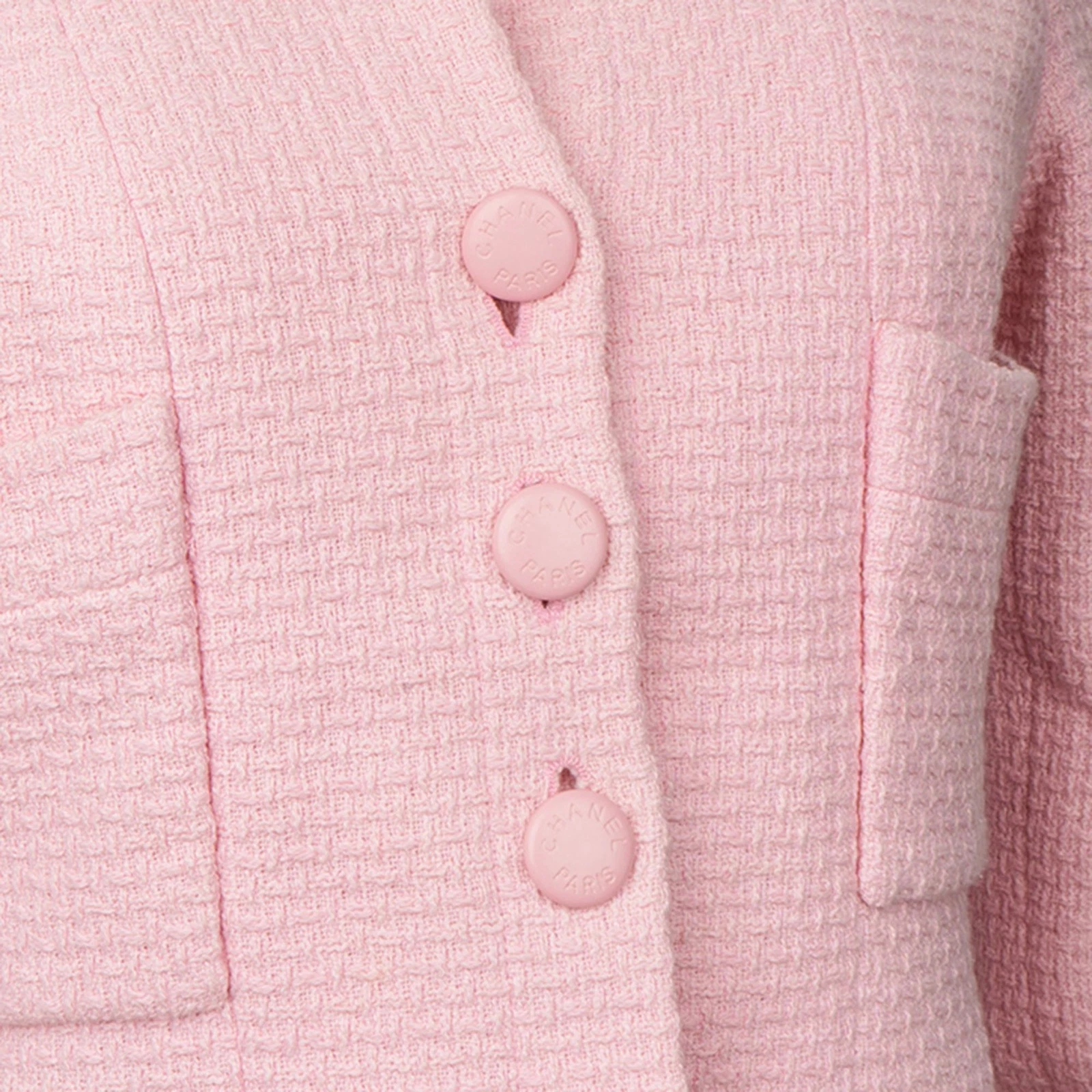Chanel Pink Tweed Costume Jacket (DE38 FR40) Giacca Coco CC