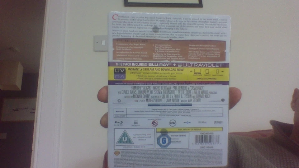 CASABLANCA  -  UK BLURAY STEELBOOK  -  NEW  /  SEALED  - Image 2 of 2