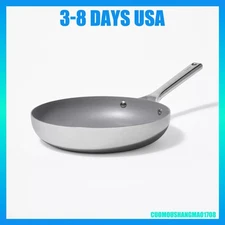 10" Nonstick Stainless Steel Fry Pan Silver - Figmint™: Ceramic Nonstick