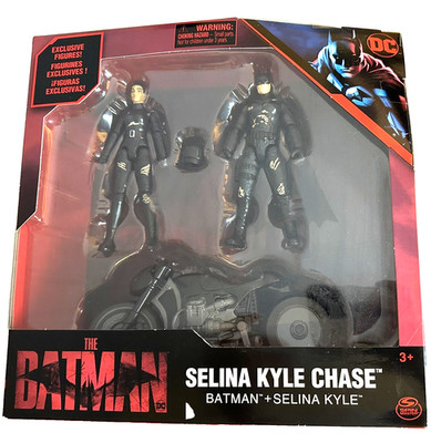 THE BATMAN SELINA KYLE CHASE( 2022 ) DC MOVIE ACTION FIGURES CYCLE SPIN MASTER