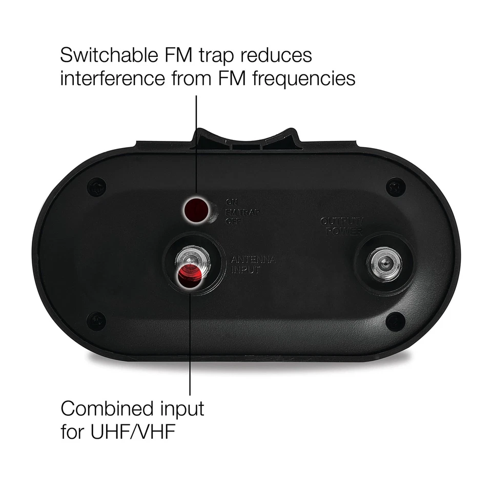 Amplificador de señal digital para antenas exteriores - extremadamente bajo ruido, UHF/VHF... Foto 3 de 4