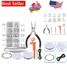 Comprehensive Jewelry Craft Kit for Beginners: Beading Tools  Findings Included