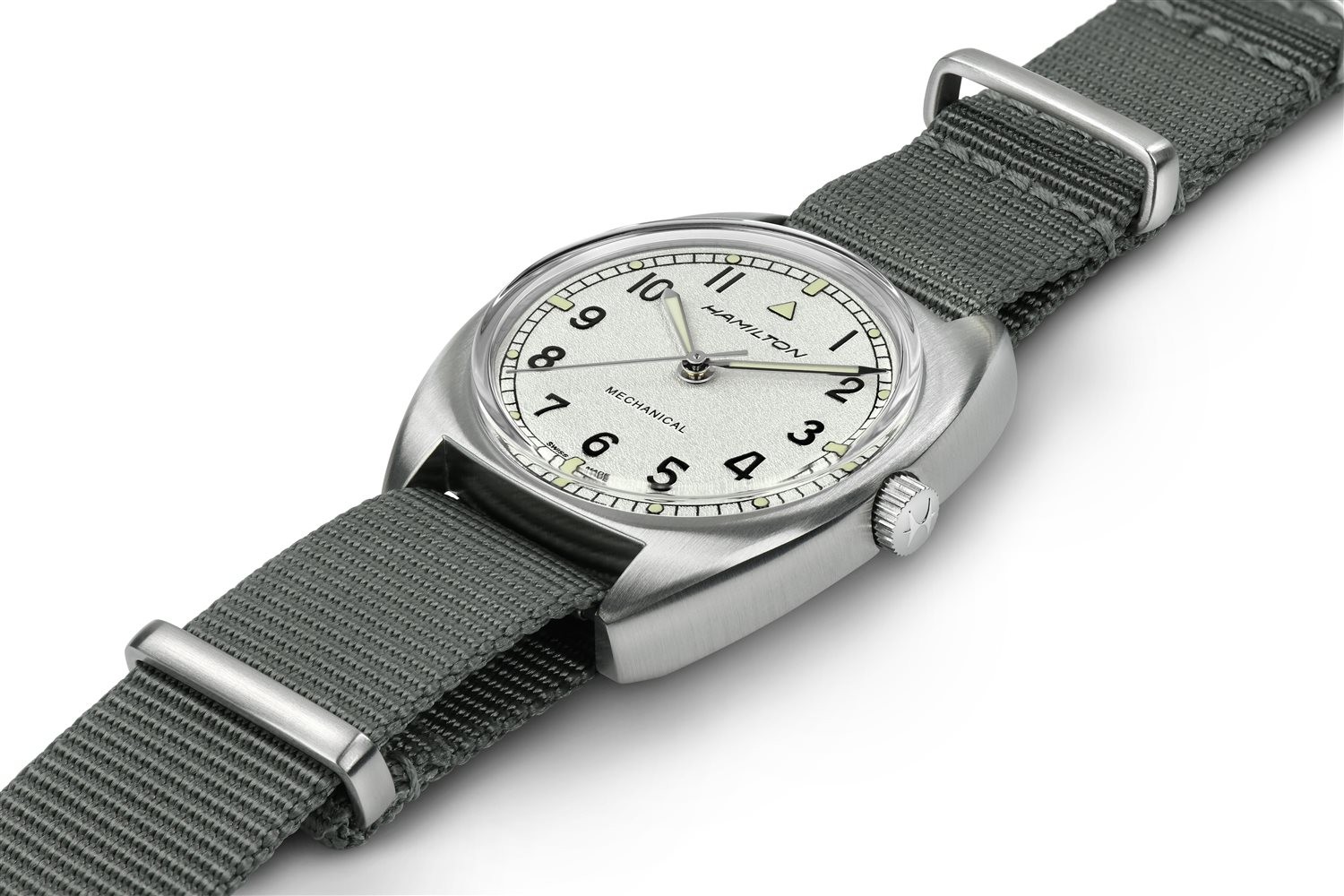 Hamilton Men's Khaki Aviation Pilot Pioneer Mechanical Steel Watch H76419 image 4