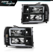 Clearblack Led Drl Headlights Fit For 2007-2013 Gmc Sierra 1500 2500hd 3500hd Clearblack Led Drl Headlights Fit For 2007-2013 Gmc Sierra 1500 2500hd 3500hd