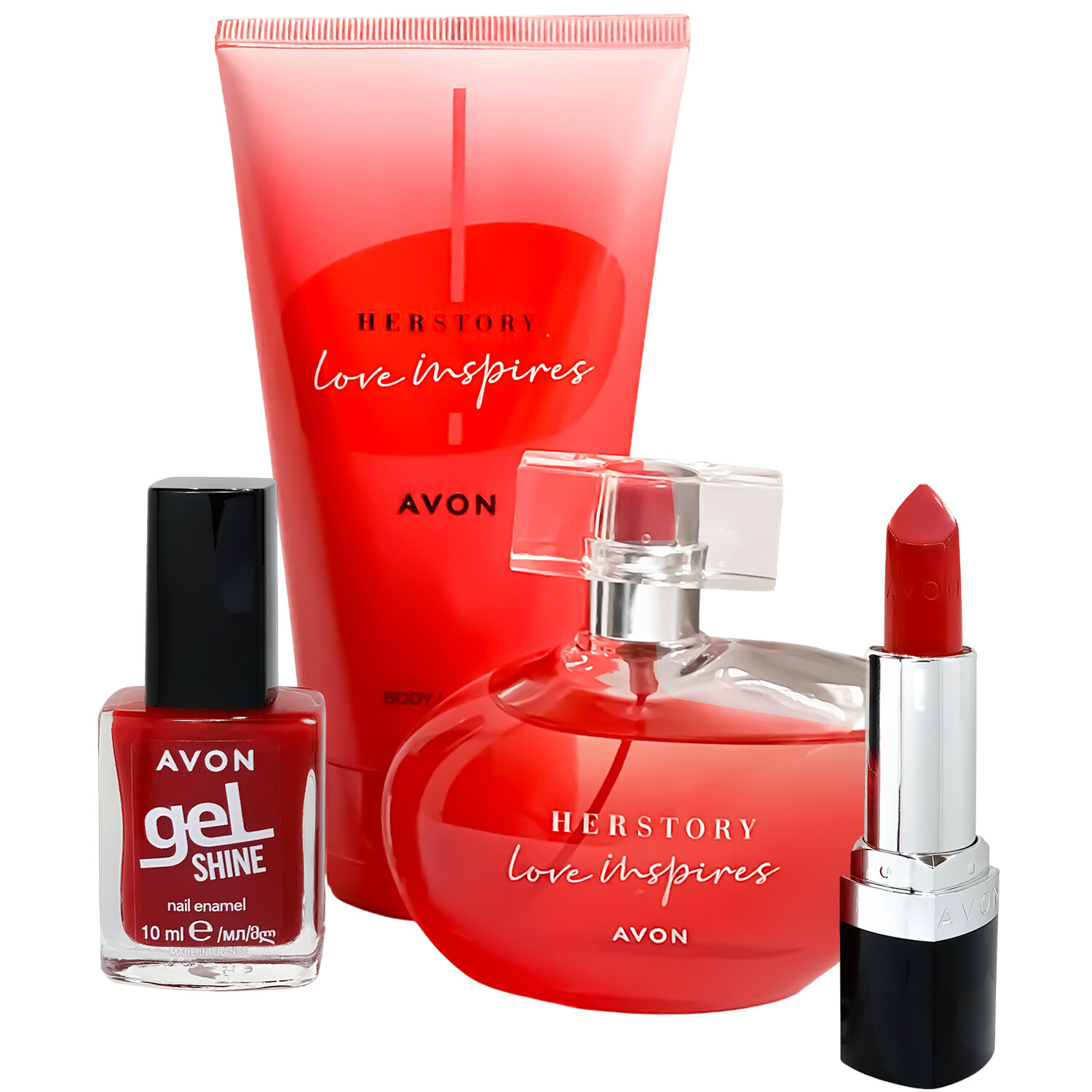 Avon Herstory Love Inspires Set EDP + Body Lotion + Nail Enamel