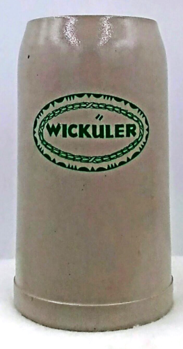 Vintage Wickuler Pilsener Beer Mug Stein Tankard Handle Ceramic Stoneware Gray - Picture 1 of 7