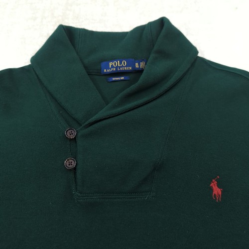 Polo Ralph Lauren Sweater Mens XL Shawl Collar Estate Rib Pony Logo Green NWT - Picture 2 of 10