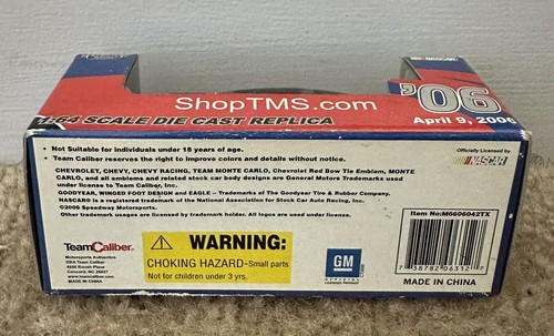 Nascar Texas Motor Speedway 1:64 Scale Die Cast Car April 9, 2006 Box Wear!! - Picture 6 of 6