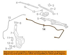 GM OEM 14-19 Sierra 1500 Windshield Wiper Washer Components-Washer Hose 22754401