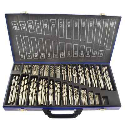 HSS Metric Drill Bit Set Split Point 230pc 1 - 13mm For Metal Steel Wood Bergen