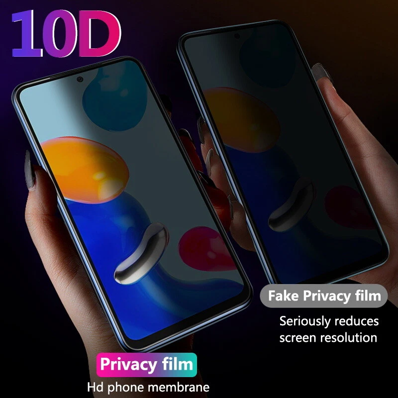 For Xiaomi Redmi Note 12 11 10 Pro Mi 11T Pro Privacy Anti Spy Screen Protector - Image 4 of 4