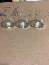 Clear Glass Tumbler 4”x3” Drinking Glass 10oz Juice/Whiskey Bar Set of 3