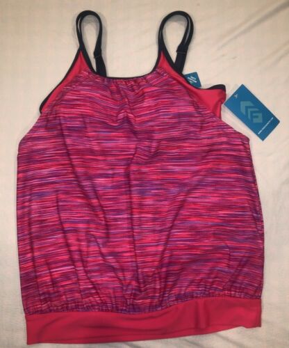 FREE COUNTRY WOMEN’S SPACE DYE TANKINI SWIMMING SUIT TOP - Picture 8 of 12