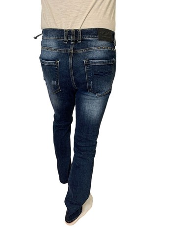 ES Collection Men's Skinny Stretch Leg Jeans Size 32 x 34 Snap Front E248 - Picture 6 of 12