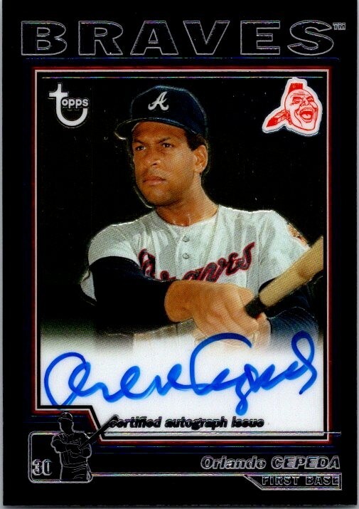 MLB ニックネームauto ORLANDO CEPEDA 2004 Topps Retired Signature ORLANDO CEPEDA AUTO Atlanta Braves