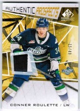 21/22 2021 SP GAME USED CHL CONNER ROULETTE 63 AUTHENTIC PROSPECTS GOLD PATCH 49