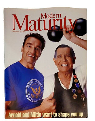 AARP Modern Maturity Magazine Dec 1992 January 1993 Schwarzenegger  Milton Berle