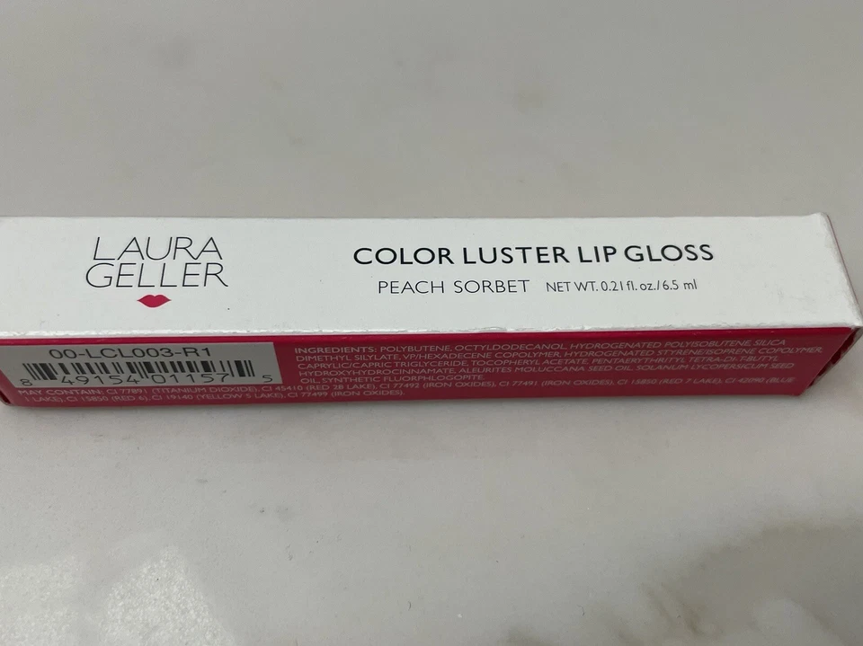 LAURA GELLER COLOR LUSTER LIP GLOSS PEACH SORBET 0.21 OZ - Image 2 of 3