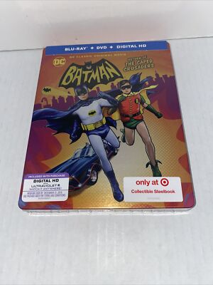 Batman: Return Of The Caped  Crusaders STEELBOOK BluRay +DVD+Animated. **READ