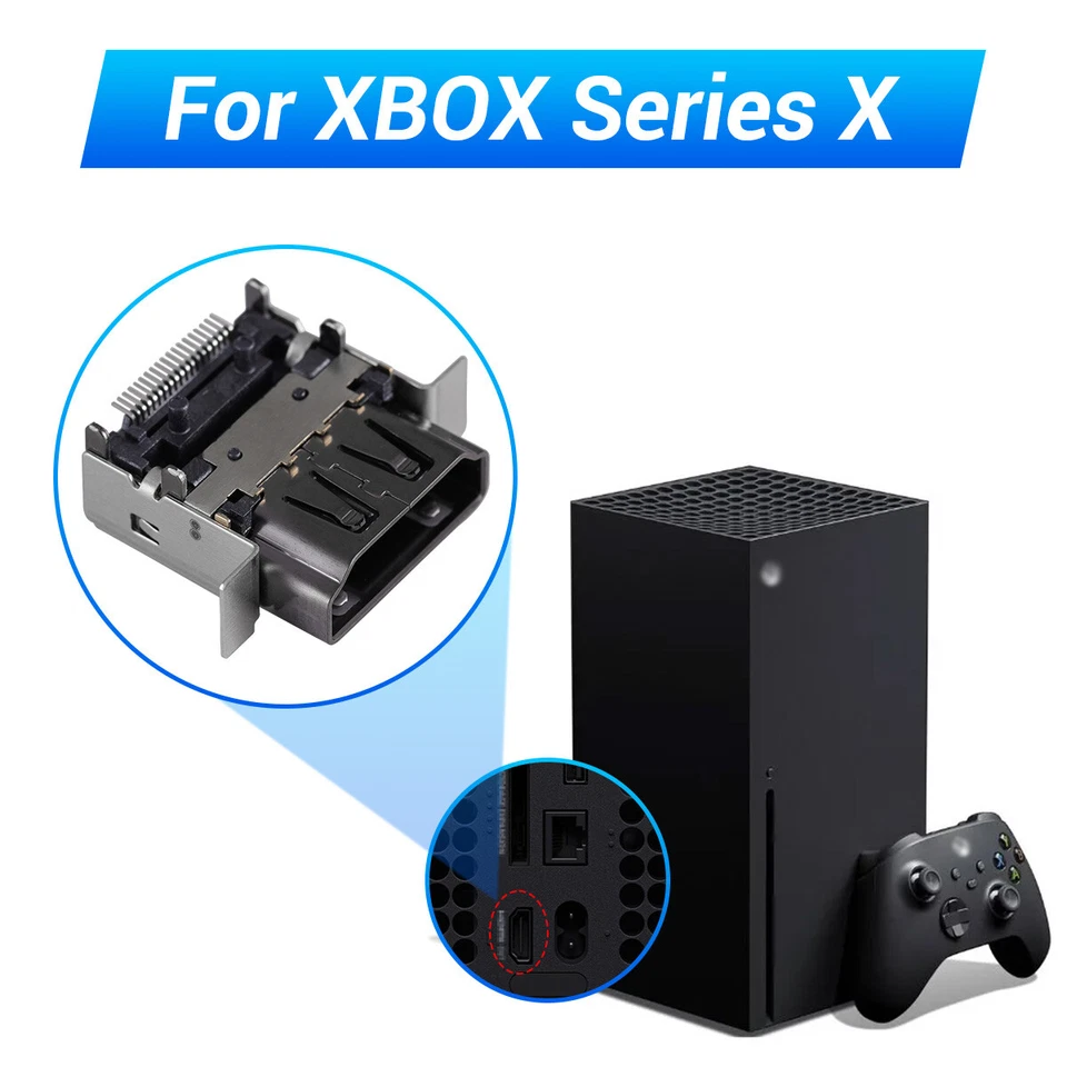 Lot HDMI Port Socket Dock Connector Replacement For Xbox Series X Game Console - Image 4 of 4