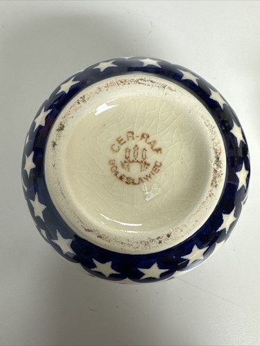 Polish Pottery Boleslawiec Pear Shaped Jar Hand Made In Poland - Picture 4 of 6
