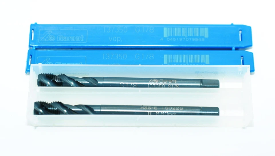 Maschinen-Gewindebohrer G1/8 HSSE  Form C Garant 137350 2 Stück RHV42228 - Bild 4 von 4