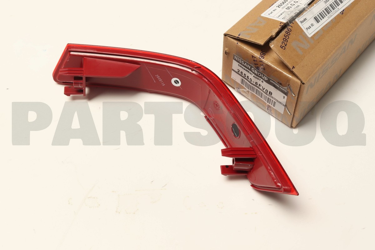 265606FV0B Genuine Nissan REFLEX REFLECTOR ASSY REAR,RH 26560