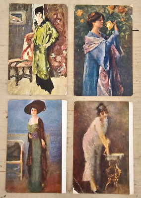 LOTTO 24 CARTOLINE UMORISTICHE degli anni '50 - DONNE SEXY EUR 60,00