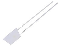 2X OSM5DK7ZE2B Led Warmweiß 750-1120Mcd 140° Front: Flach 2,9-3,4V Tht Optosuppl