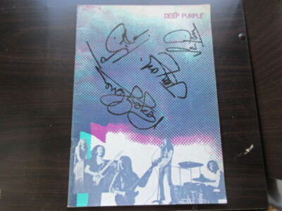 Deep Purple Signed 1972 Japan Tour Book Concert Program Gillan