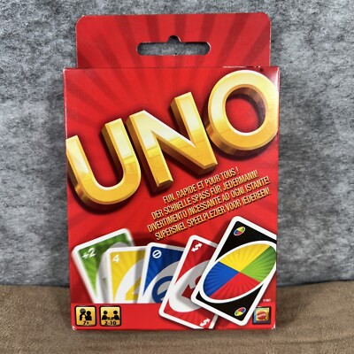 UNO Kartenspiel GERMAN Version Variant 51967 Mattel Games 2010 NEW