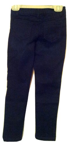 Sonoma Dark Blue Denim Jean Jeggings Size 6X Back Pockets Faux Front Pockets - Picture 4 of 7