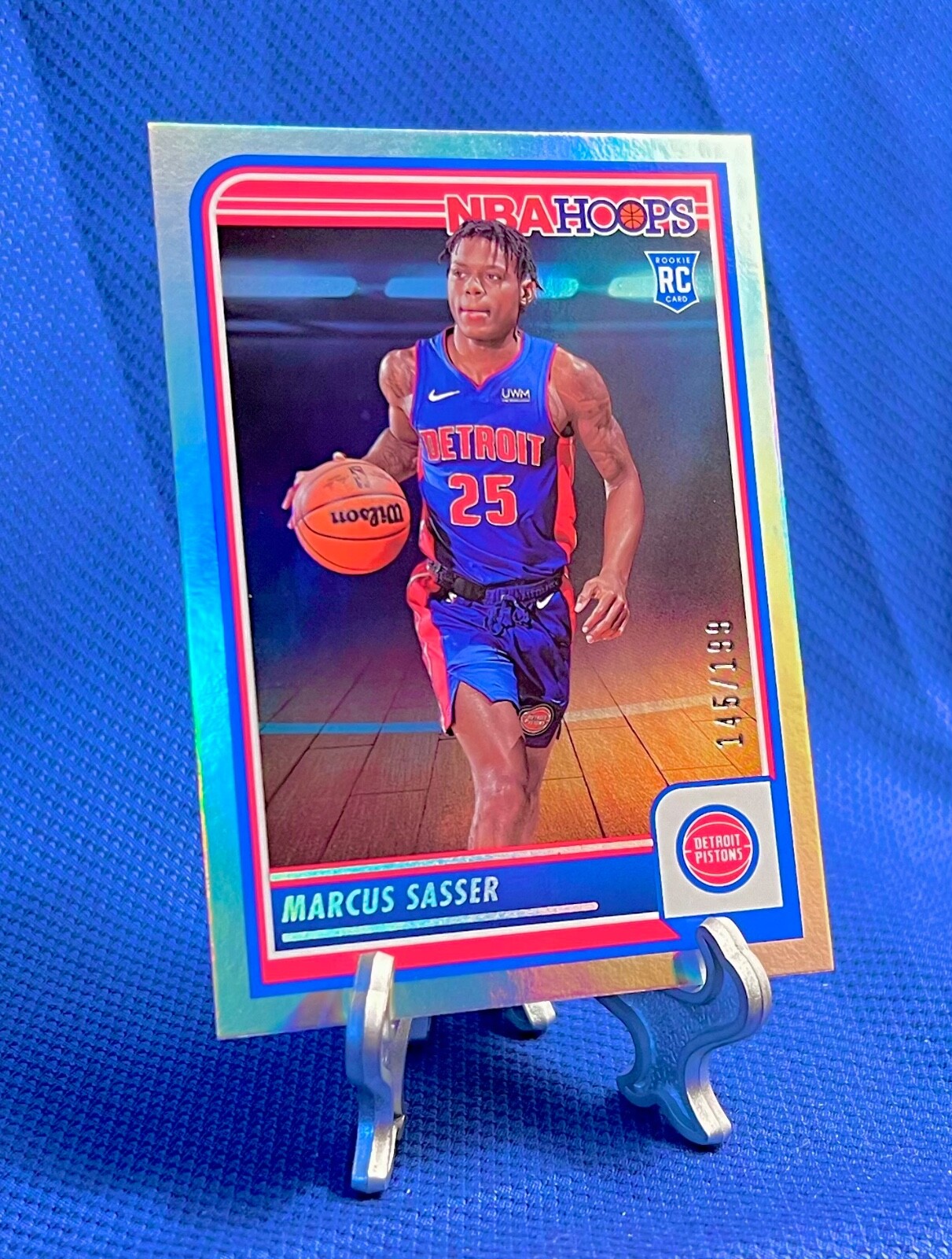 Marcus Sasser 2023-24 Panini NBA Hoops Rookie Holo Silver  #145/199 #260 PISTONS