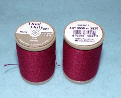 Dual Duty Heavy Thread, 125 Yards Barberry Red (2820)