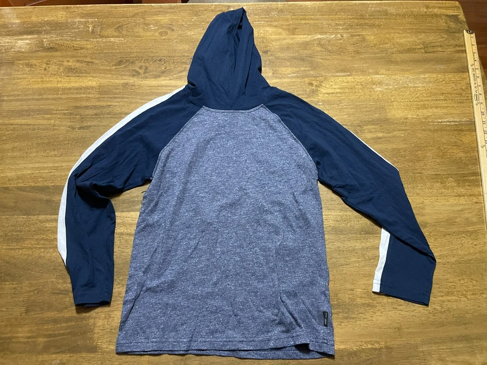 Sudadera con Capucha Ocean Current, Niño Talla Mediana, Gris Blanco Azul, Pullover, Manga Larga Foto 2 de 4