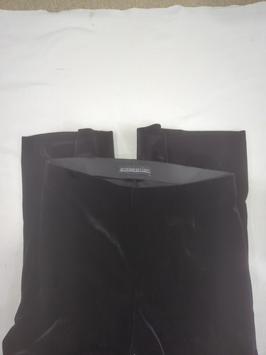 Equestrian Designs Black Stretch Velvet Pants-Small/Medium