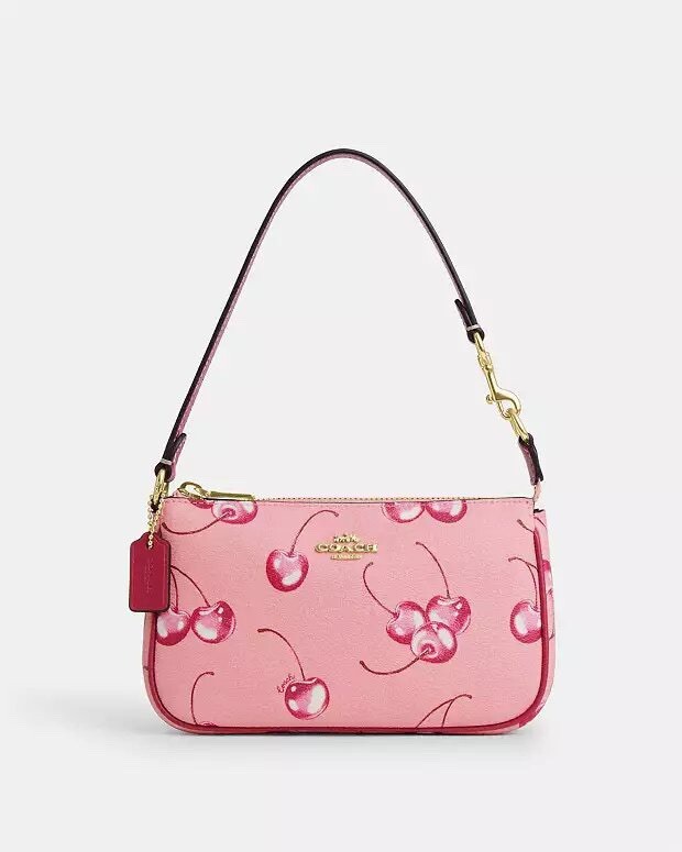 関税込み＊COACH＊ノリータ 19 フローラルプリント セールCoachノリータ19フローラルプリントリストレットポーチ