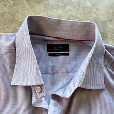 Eton Mens Shirt 17 1/2 44 Slim Fit Button Up Dress Shirt