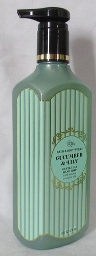 Bath & Body Works 8 fl oz Gentle Gel Hand Soap Lot Set of 2 CUCUMBER & LILY - Picture 3 of 4