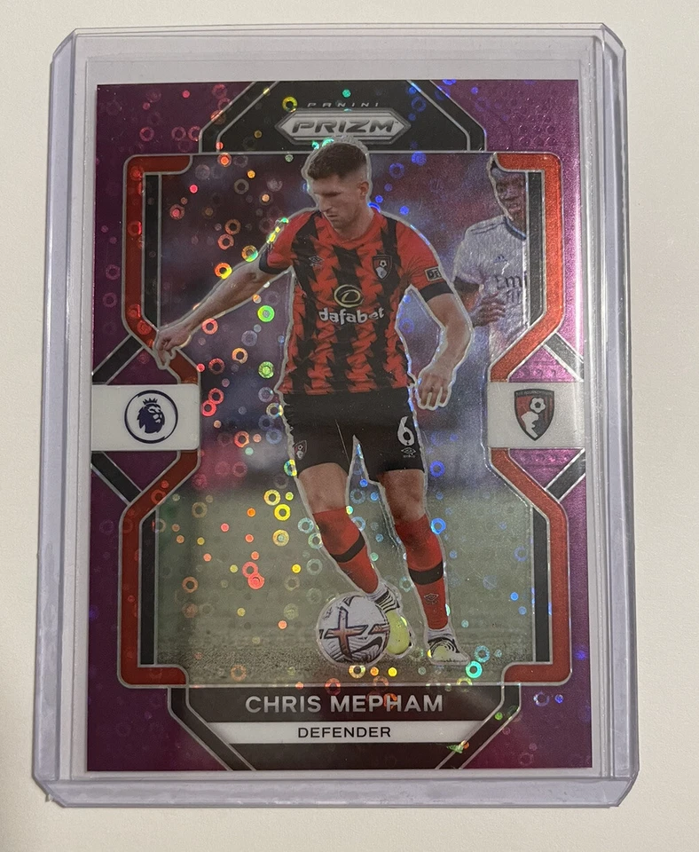 2022-23 Panini Prizm EPL CHRIS MEPHAM Purple Disco /25 AFC Bournemouth - Image 2 of 4